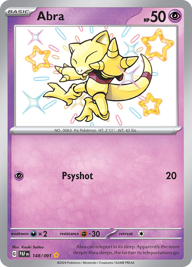 Abra (148/091) [Scarlet & Violet: Paldean Fates] | Good Games Morley