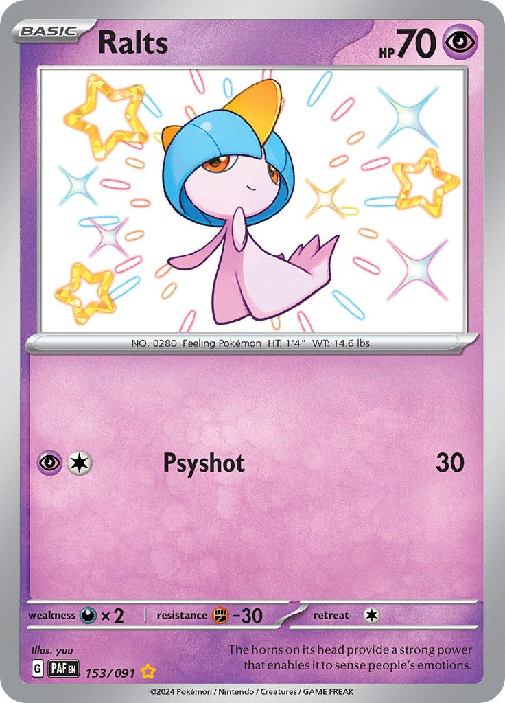 Ralts (153/091) [Scarlet & Violet: Paldean Fates] | Good Games Morley
