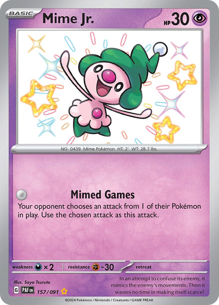 Mime Jr. (157/091) [Scarlet & Violet: Paldean Fates] | Good Games Morley