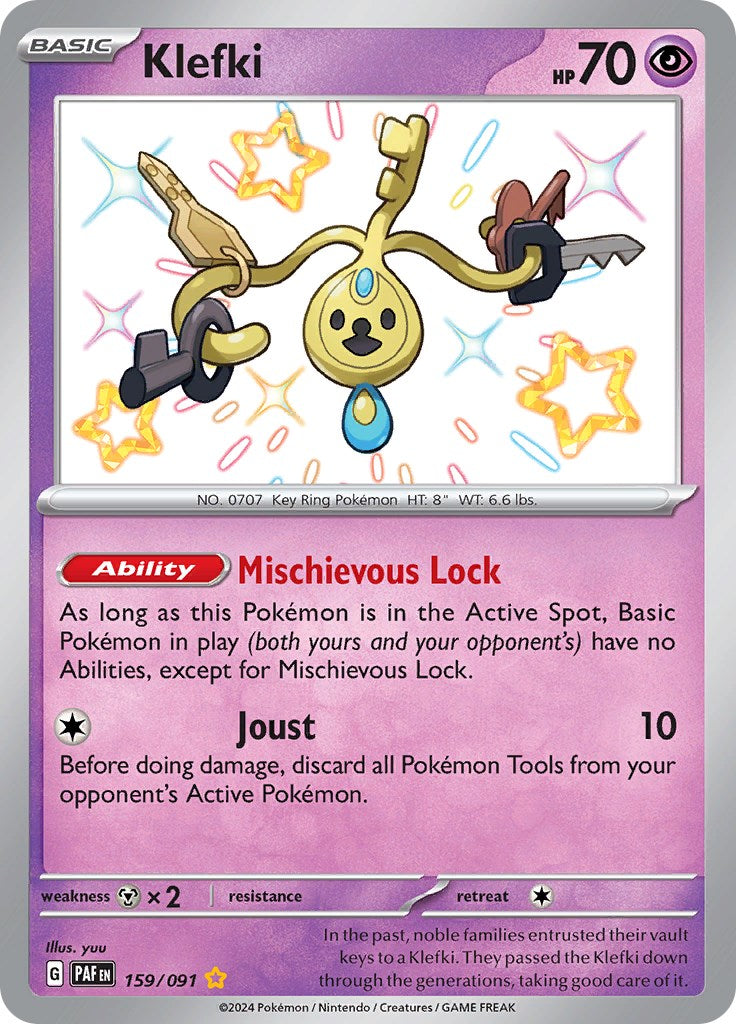 Klefki (159/091) [Scarlet & Violet: Paldean Fates] | Good Games Morley