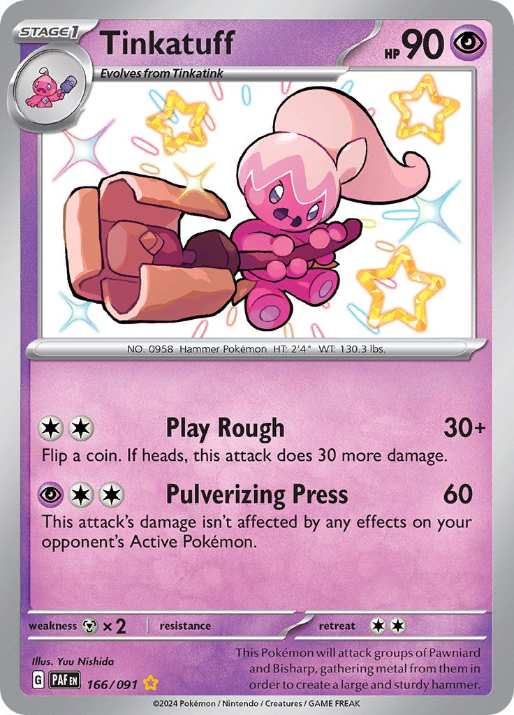 Tinkatuff (166/091) [Scarlet & Violet: Paldean Fates] | Good Games Morley