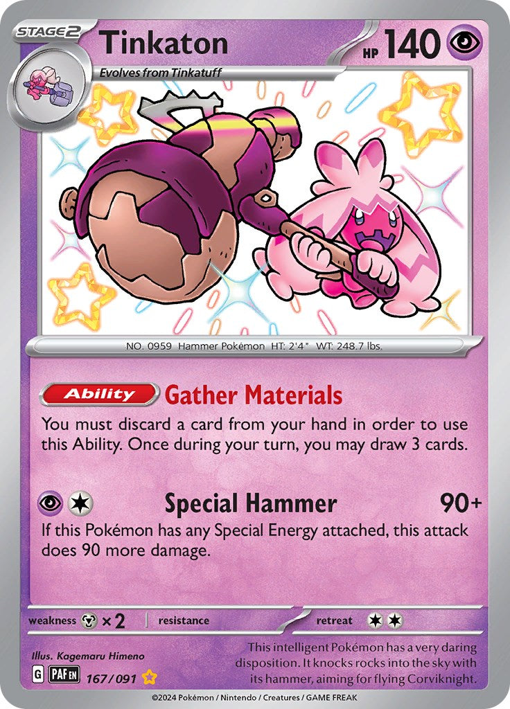 Tinkaton (167/091) [Scarlet & Violet: Paldean Fates] | Good Games Morley