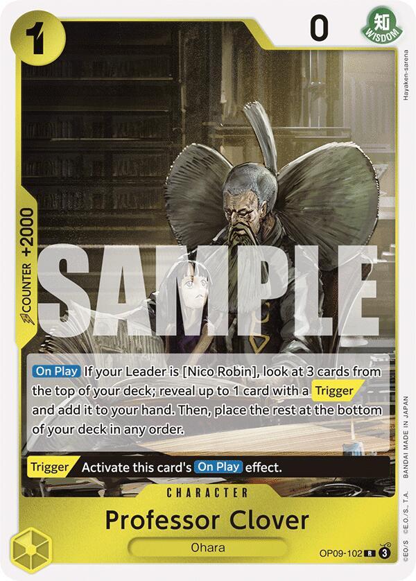 Professor Clover OP09-102 (Emperors in the New World)  - Foil | Good Games Morley