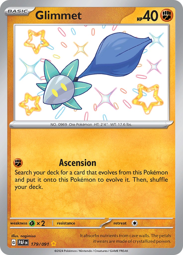 Glimmet (179/091) [Scarlet & Violet: Paldean Fates] | Good Games Morley