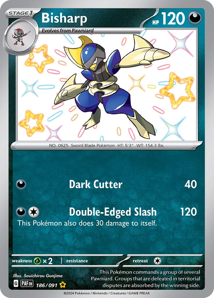Bisharp (186/091) [Scarlet & Violet: Paldean Fates] | Good Games Morley