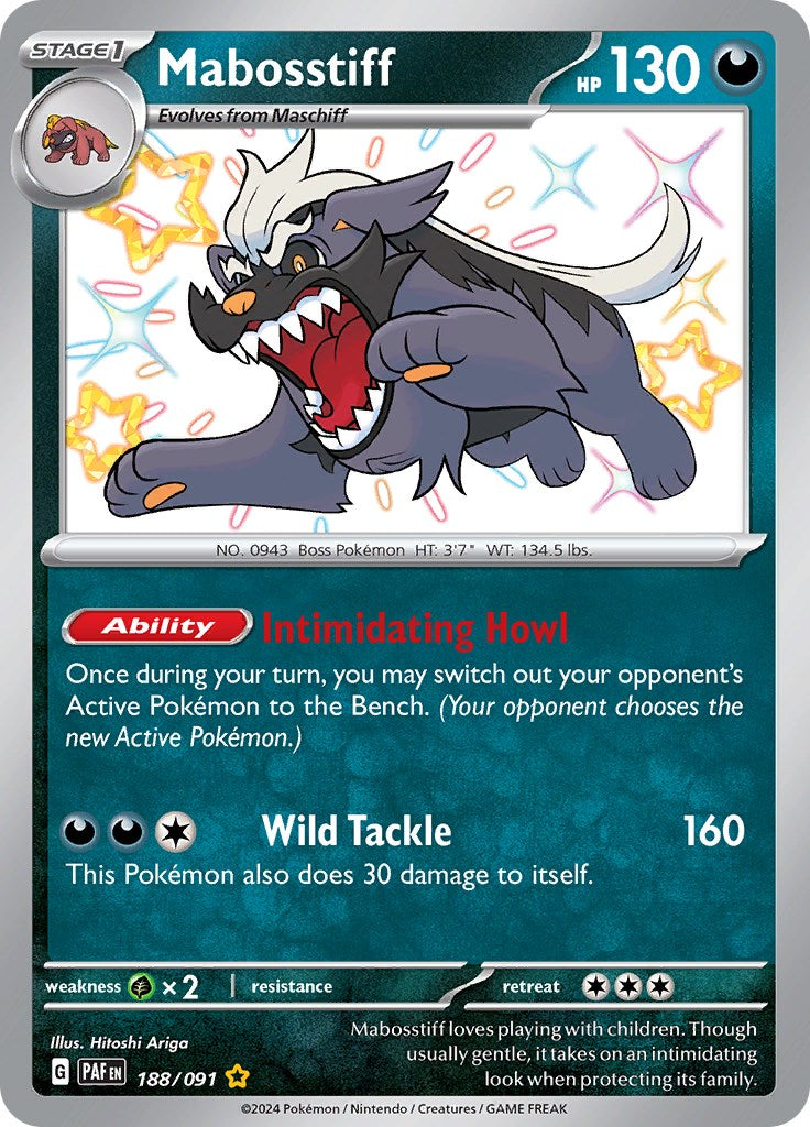 Mabosstiff (188/091) [Scarlet & Violet: Paldean Fates] | Good Games Morley