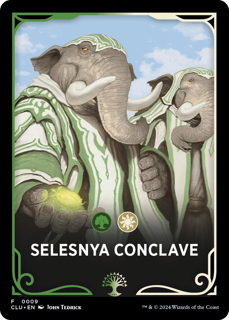 Selesnya Conclave Theme Card [Ravnica: Clue Edition Tokens] | Good Games Morley