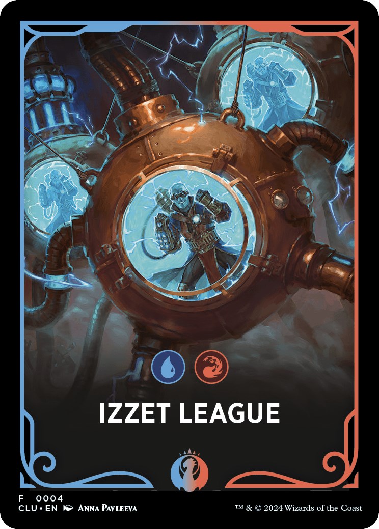 Izzet League Theme Card [Ravnica: Clue Edition Tokens] | Good Games Morley