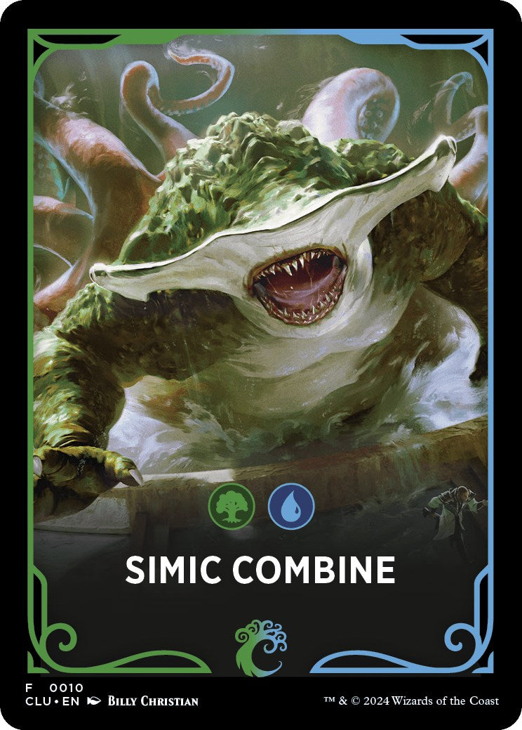 Simic Combine Theme Card [Ravnica: Clue Edition Tokens] | Good Games Morley
