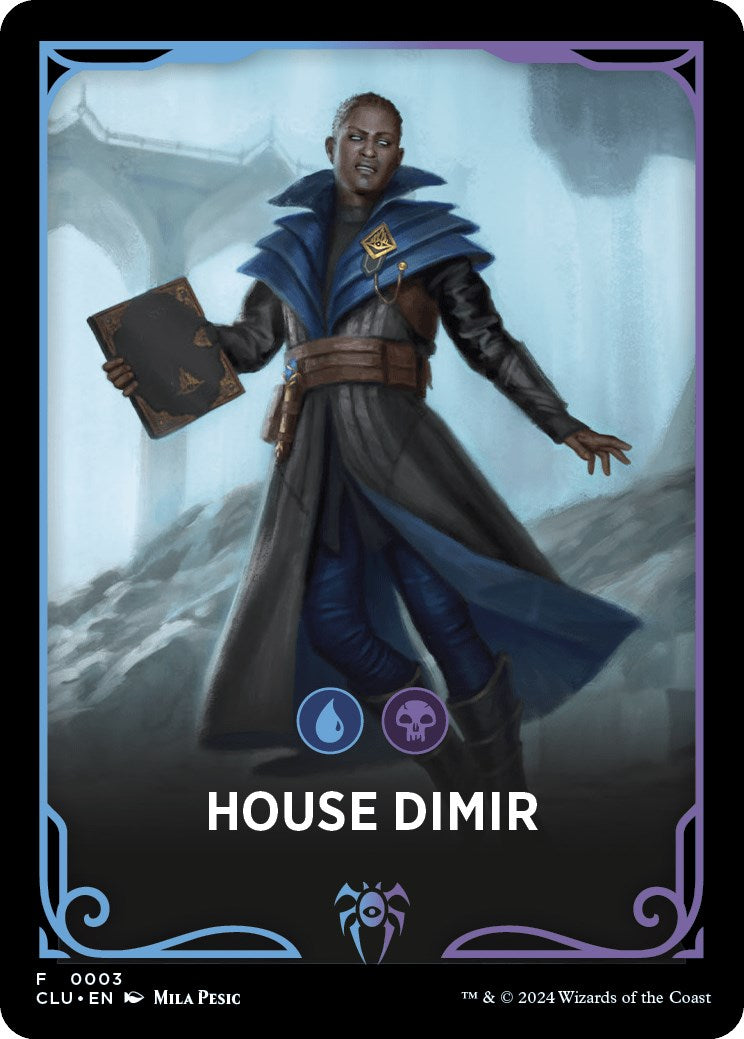 House Dimir Theme Card [Ravnica: Clue Edition Tokens] | Good Games Morley