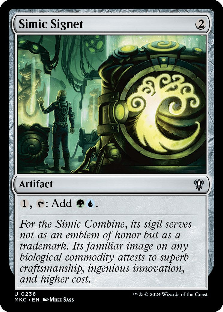 Simic Signet [Murders at Karlov Manor Commander] | Good Games Morley