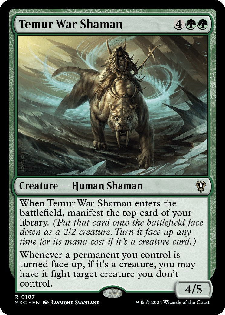 Temur War Shaman [Murders at Karlov Manor Commander] | Good Games Morley