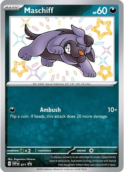 Maschiff (SVP071) [Scarlet & Violet: Black Star Promos] | Good Games Morley