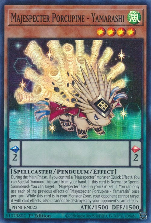 Majespecter Porcupine - Yamarashi [PHNI-EN023] Super Rare | Good Games Morley