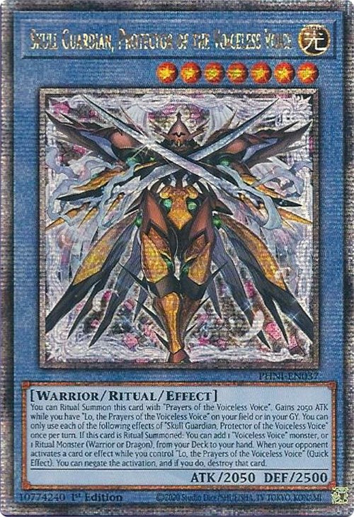 Skull Guardian, Protector of the Voiceless Voice [PHNI-EN037] Quarter Century Secret Rare | Good Games Morley