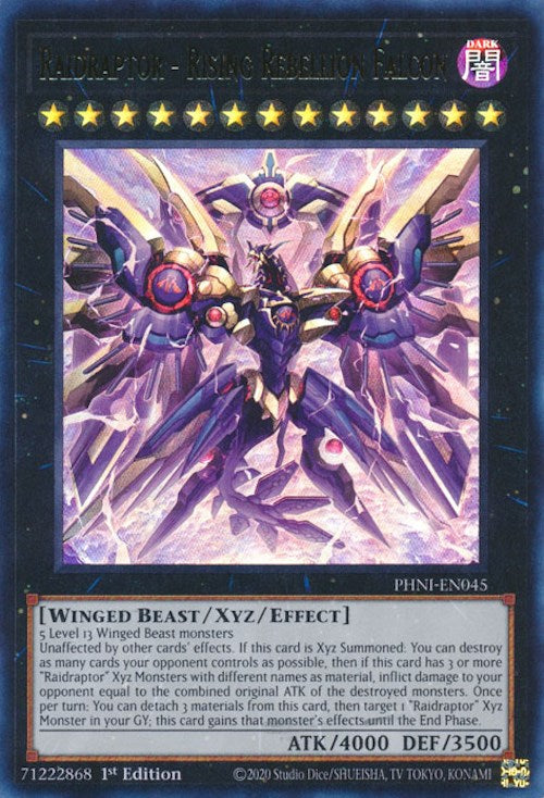 Raidraptor - Rising Rebellion Falcon [PHNI-EN045] Ultra Rare | Good Games Morley