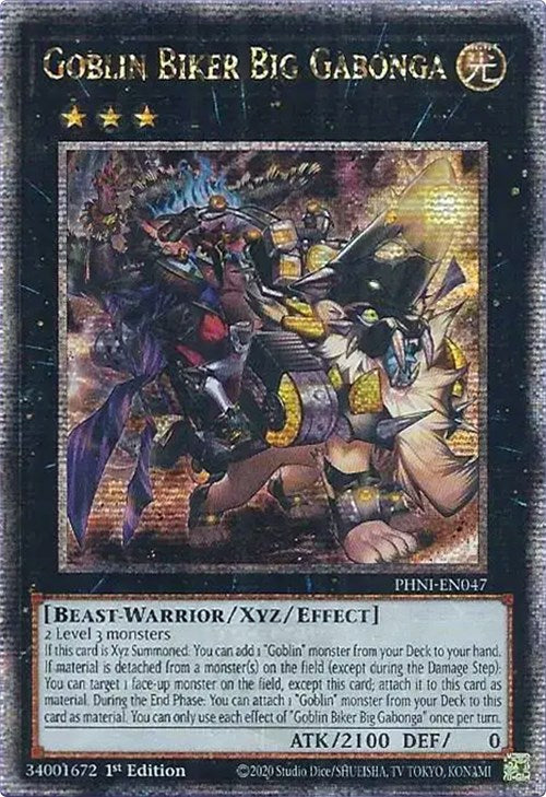 Goblin Biker Big Gabonga [PHNI-EN047] Quarter Century Secret Rare | Good Games Morley