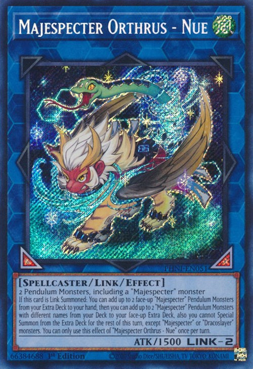 Majespecter Orthrus - Nue [PHNI-EN051] Secret Rare | Good Games Morley