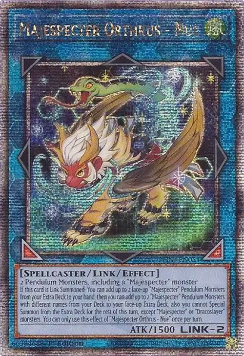 Majespecter Orthrus - Nue [PHNI-EN051] Quarter Century Secret Rare | Good Games Morley