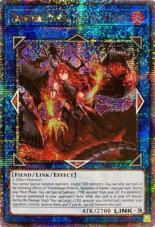 Promethean Princess, Bestower of Flames [PHNI-EN052] Quarter Century Secret Rare | Good Games Morley