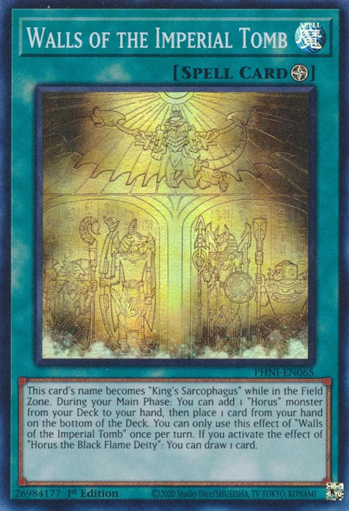 Walls of the Imperial Tomb [PHNI-EN065] Super Rare | Good Games Morley