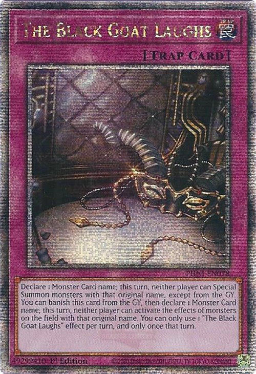 The Black Goat Laughs [PHNI-EN078] Quarter Century Secret Rare | Good Games Morley