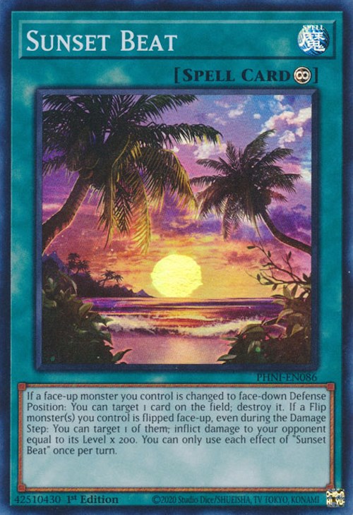 Sunset Beat [PHNI-EN086] Super Rare | Good Games Morley