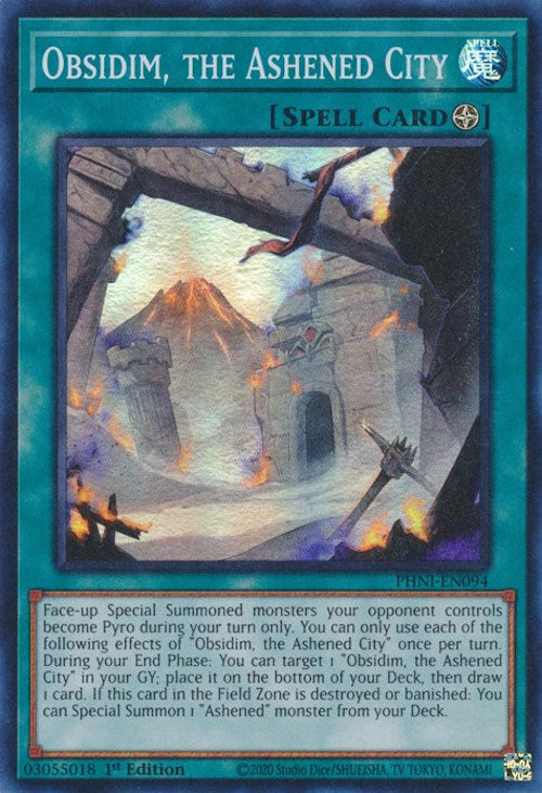 Obsidim, the Ashened City [PHNI-EN094] Super Rare | Good Games Morley