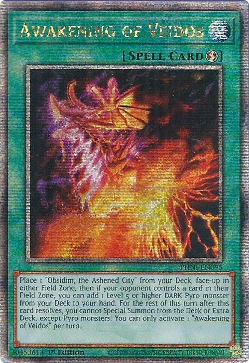 Awakening of Veidos [PHNI-EN095] Quarter Century Secret Rare | Good Games Morley