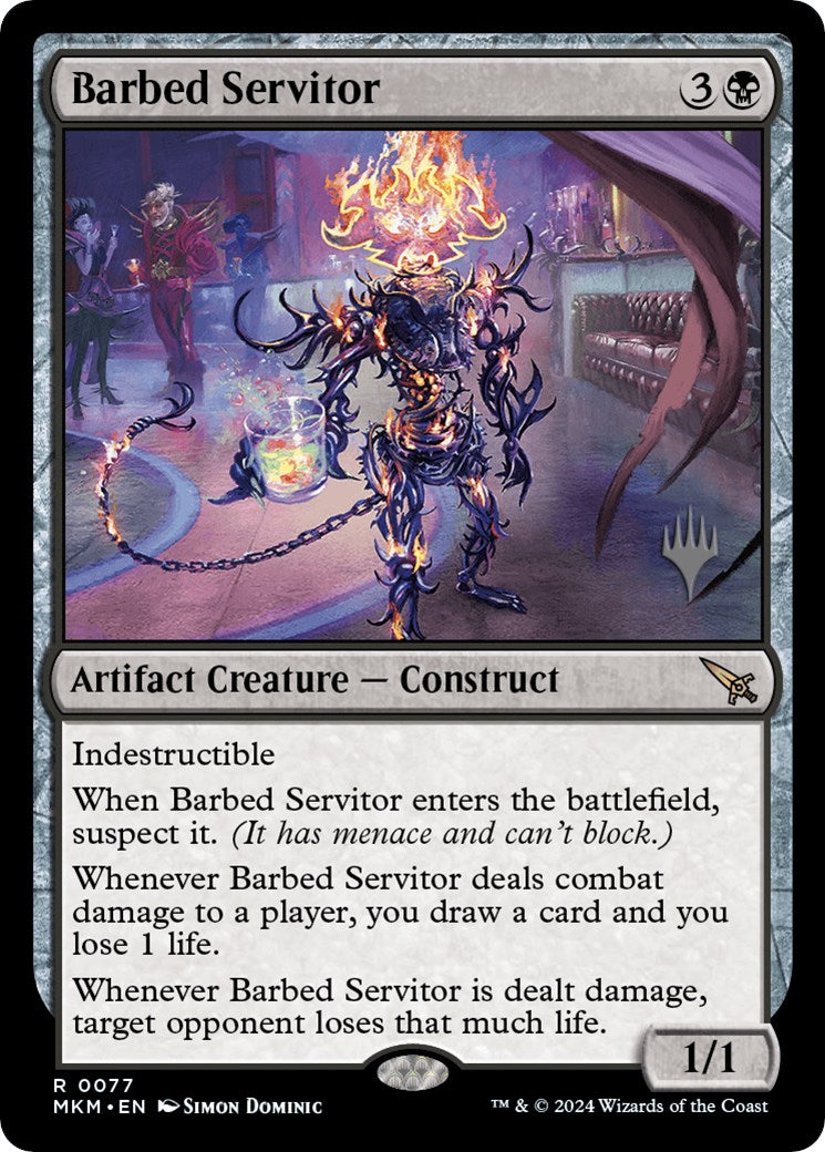 Barbed Servitor (Promo Pack) [Murders at Karlov Manor Promos] | Good Games Morley