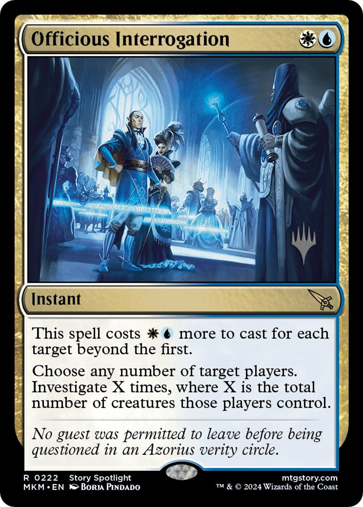 Officious Interrogation (Promo Pack) [Murders at Karlov Manor Promos] | Good Games Morley