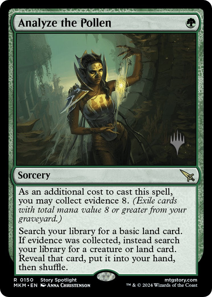 Analyze the Pollen (Promo Pack) [Murders at Karlov Manor Promos] | Good Games Morley