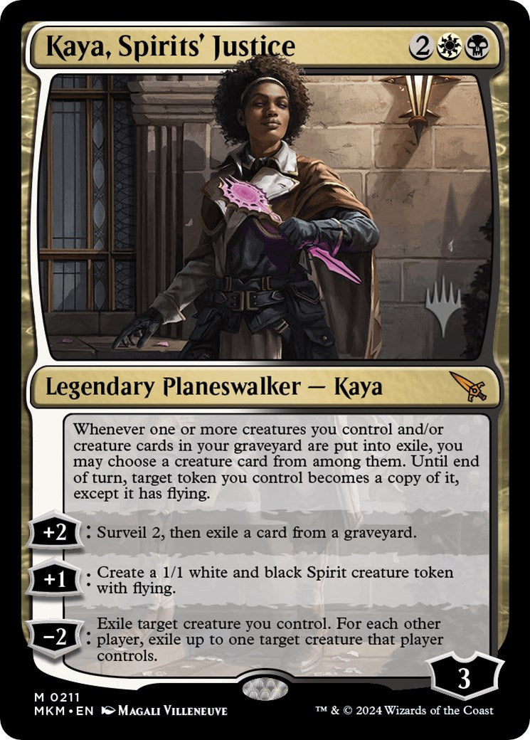 Kaya, Spirits' Justice (Promo Pack) [Murders at Karlov Manor Promos] | Good Games Morley