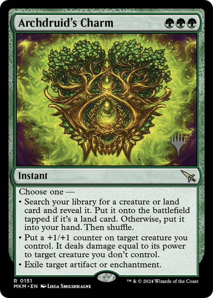 Archdruid's Charm (Promo Pack) [Murders at Karlov Manor Promos] | Good Games Morley