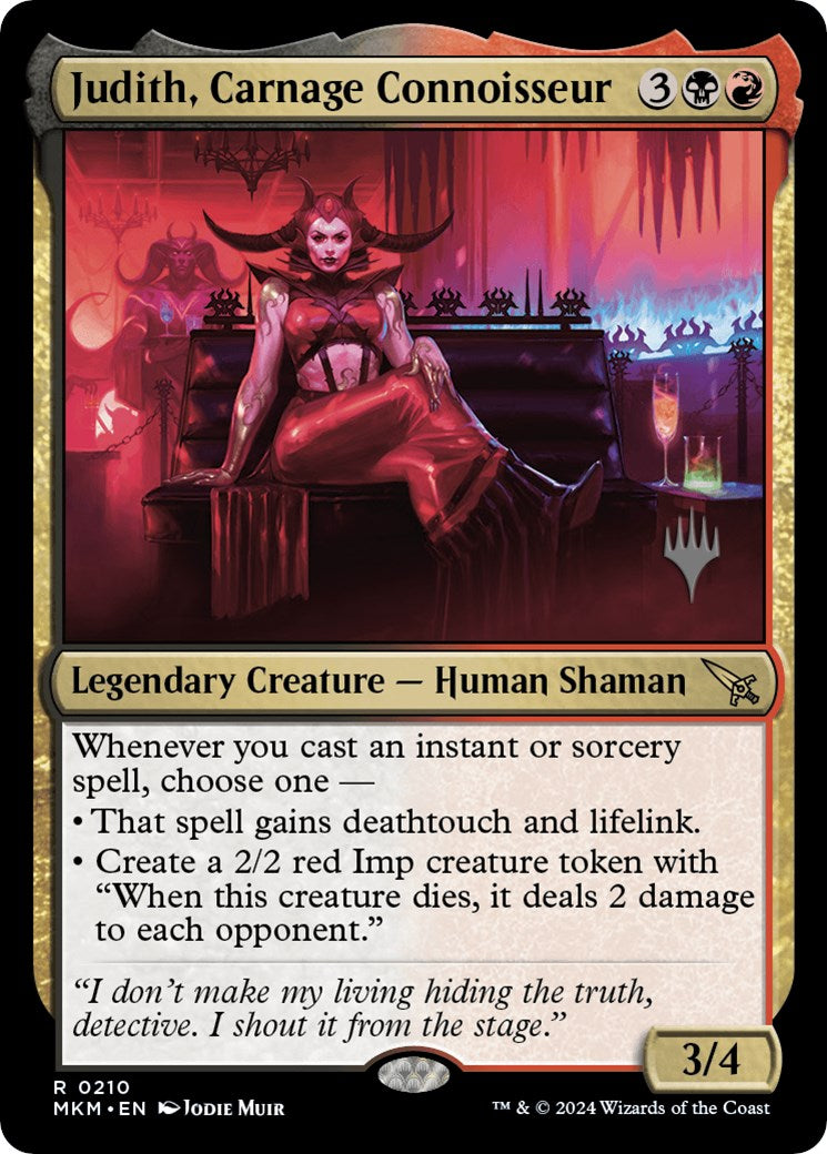 Judith, Carnage Connoisseur (Promo Pack) [Murders at Karlov Manor Promos] | Good Games Morley