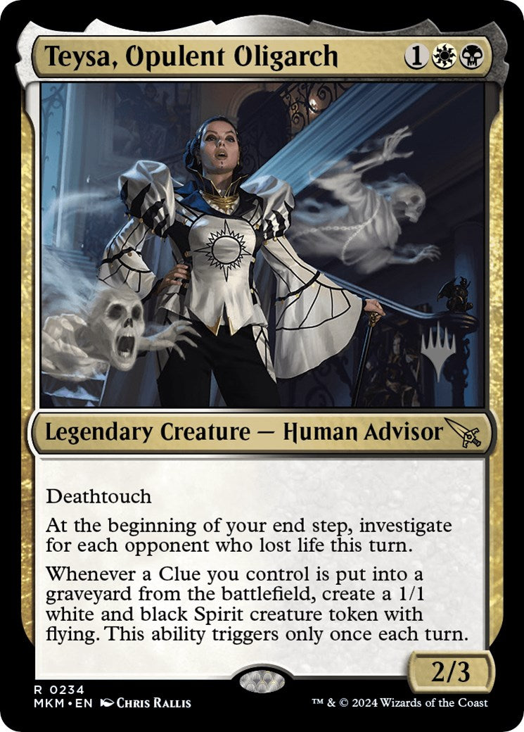 Teysa, Opulent Oligarch (Promo Pack) [Murders at Karlov Manor Promos] | Good Games Morley