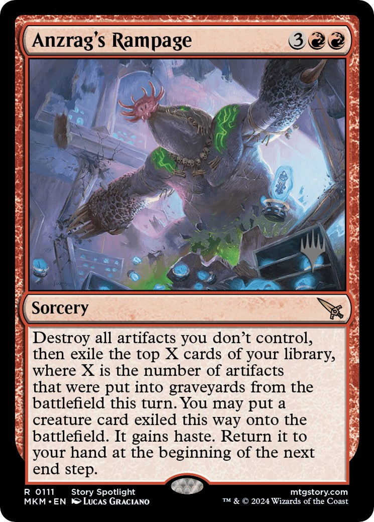 Anzrag's Rampage (Promo Pack) [Murders at Karlov Manor Promos] | Good Games Morley