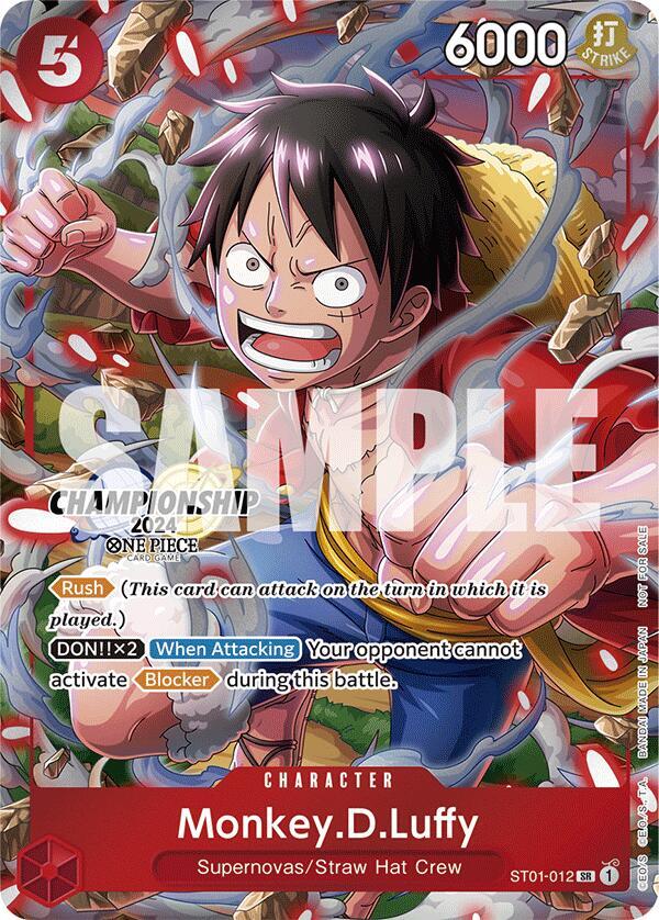 Monkey.D.Luffy (2024 Celebration Pack) ST01-012 (One Piece Promotion Cards)  - Foil | Good Games Morley