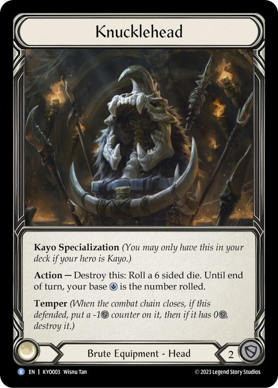 Knucklehead [KYO003] (Heavy Hitters Kayo Blitz Deck) | Good Games Morley