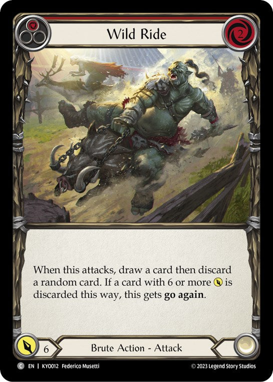 Wild Ride (Red) [KYO012] (Heavy Hitters Kayo Blitz Deck) | Good Games Morley