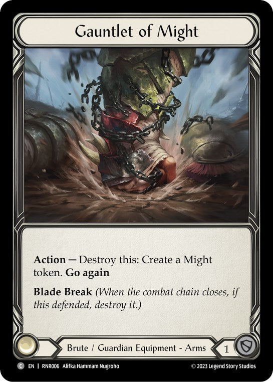 Gauntlet of Might [RNR006] (Rhinar Hero Deck) | Good Games Morley