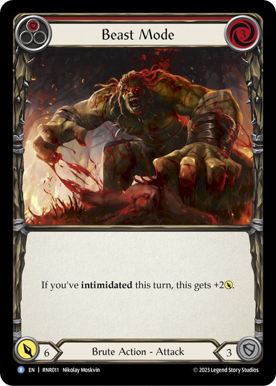 Beast Mode (Red) [RNR011] (Rhinar Hero Deck) | Good Games Morley