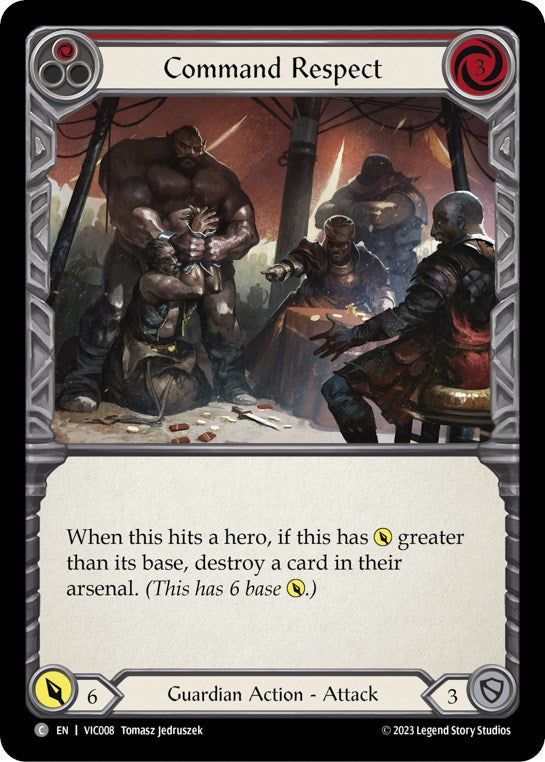 Command Respect (Red) [VIC008] (Heavy Hitters Victor Blitz Deck) | Good Games Morley