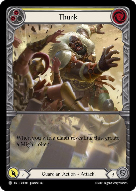 Thunk (Yellow) [VIC018] (Heavy Hitters Victor Blitz Deck) | Good Games Morley