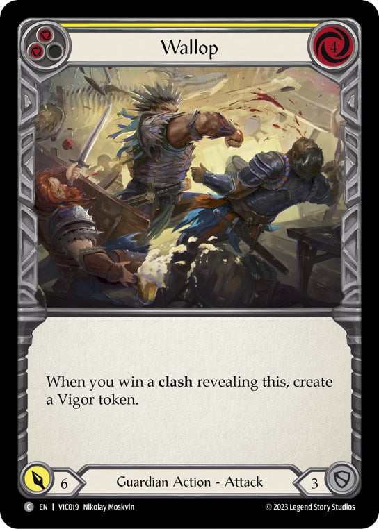 Wallop (Yellow) [VIC019] (Heavy Hitters Victor Blitz Deck) | Good Games Morley