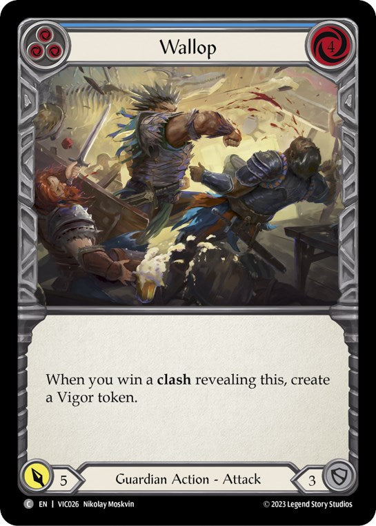 Wallop (Blue) [VIC026] (Heavy Hitters Victor Blitz Deck) | Good Games Morley
