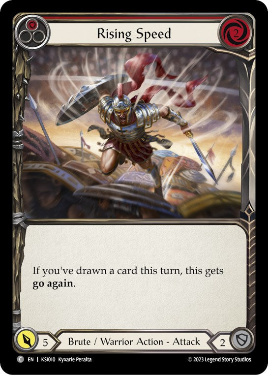 Rising Speed (Red) [KSI010] (Heavy Hitters Kassai Blitz Deck) | Good Games Morley