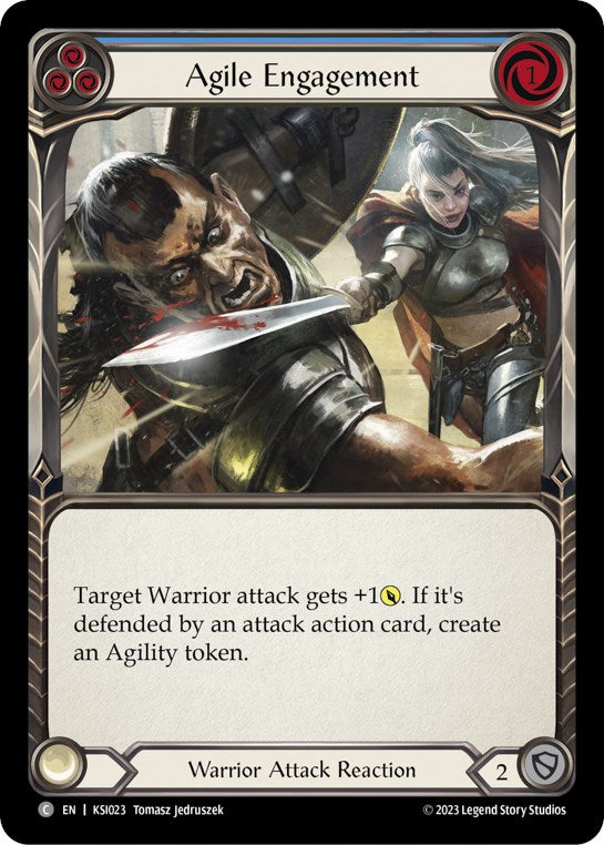 Agile Engagement (Blue) [KSI023] (Heavy Hitters Kassai Blitz Deck) | Good Games Morley