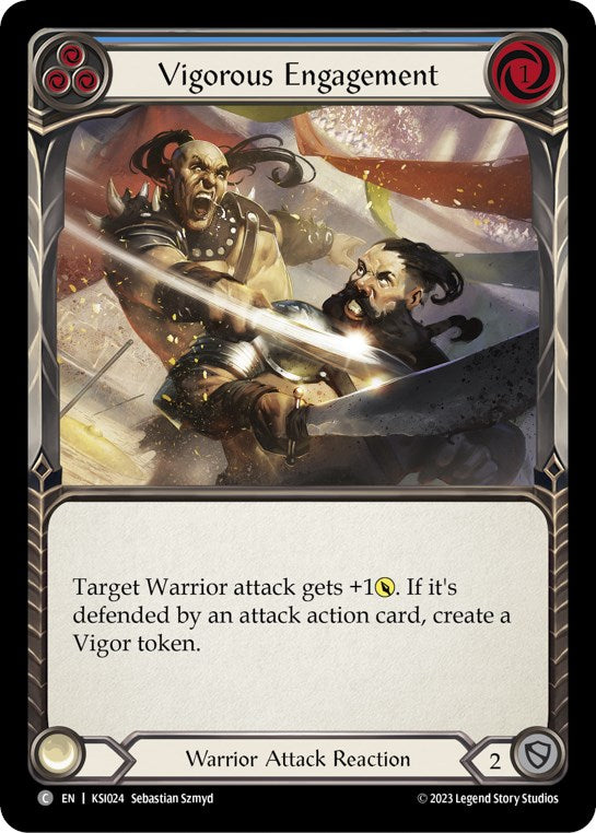 Vigorous Engagement (Blue) [KSI024] (Heavy Hitters Kassai Blitz Deck) | Good Games Morley