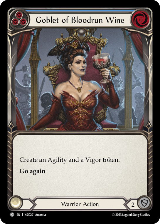 Goblet of Bloodrun Wine (Blue) [KSI027] (Heavy Hitters Kassai Blitz Deck) | Good Games Morley